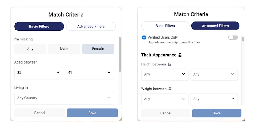 ThaiCupid Match Criteria